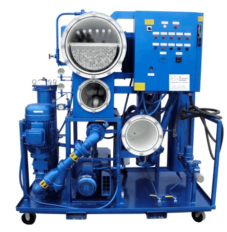 Oil Purification for Gas Compressor Systems - Vacuum Dehydration Oil Purification System (VDOPS)