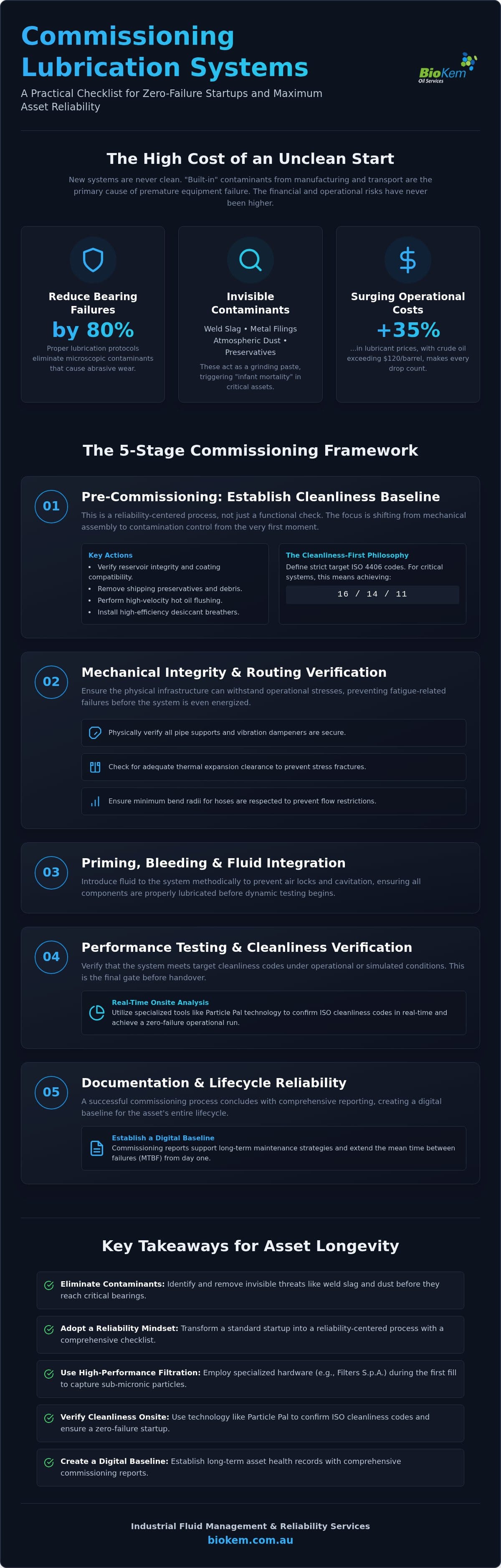 Commissioning Lubrication Systems: A Practical Checklist