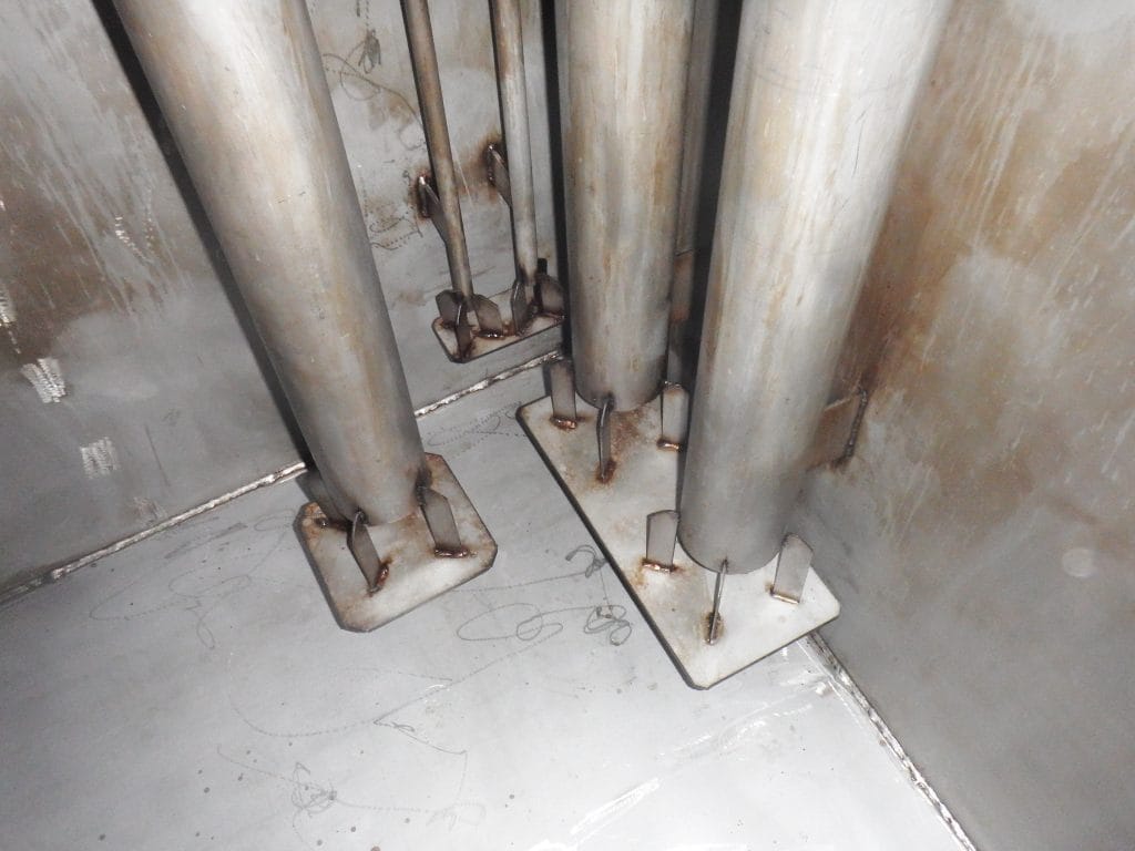 after photo of a reservoir cleaned by BioKem at an ammonia nitrate plant