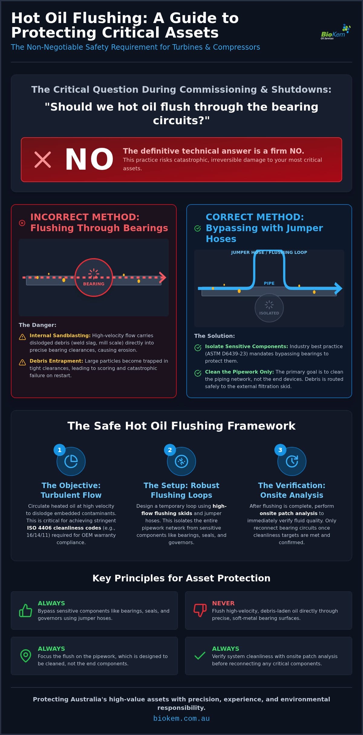 Hot Oil Flushing: Guide to Flushing Bearing Circuits