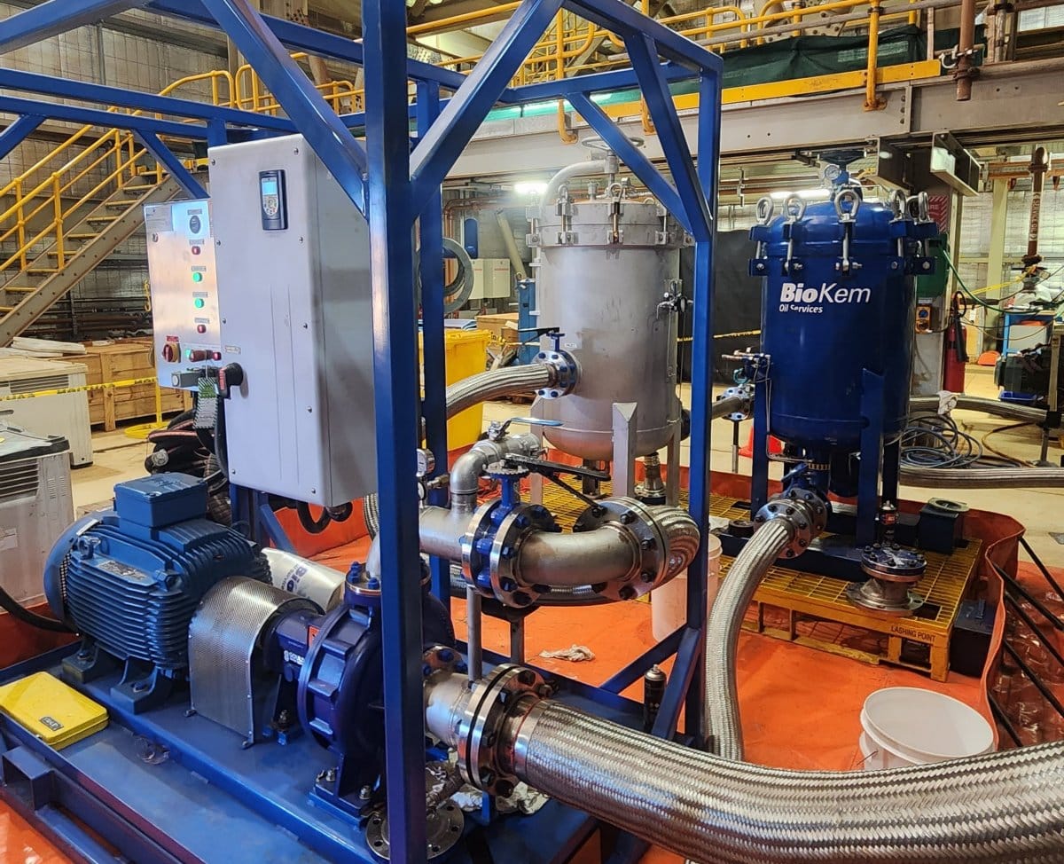 BioKem Oil Flushing OFS Oil Filtration Systems Hot Oil Flushing