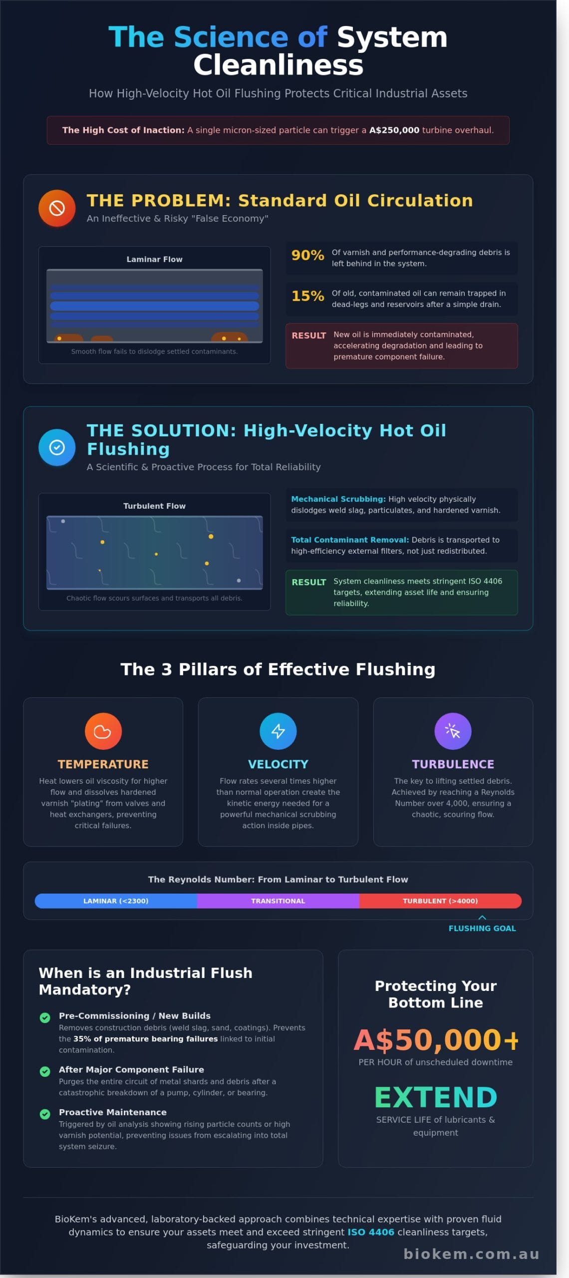 How Hot Oil Flushing Works: The Science of Industrial System Cleaning
