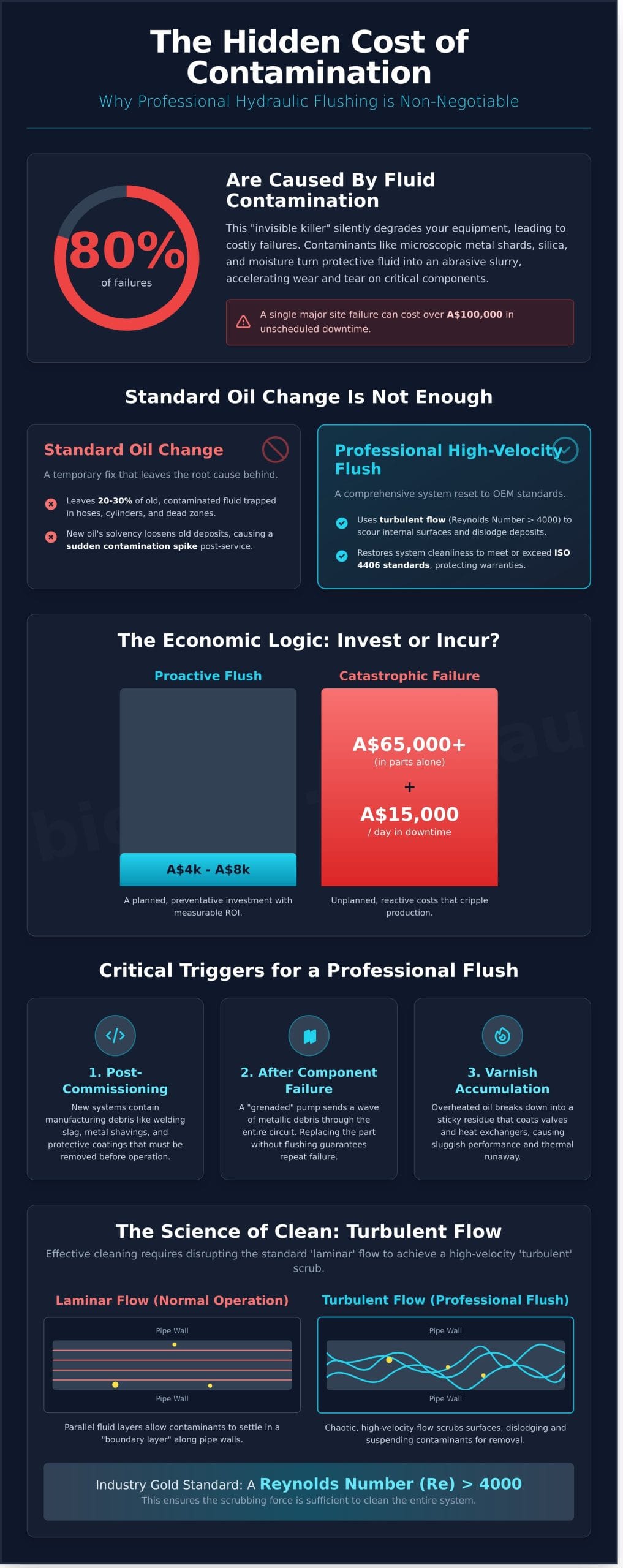 Hydraulic System Flushing Service: The Ultimate Guide to Asset Reliability