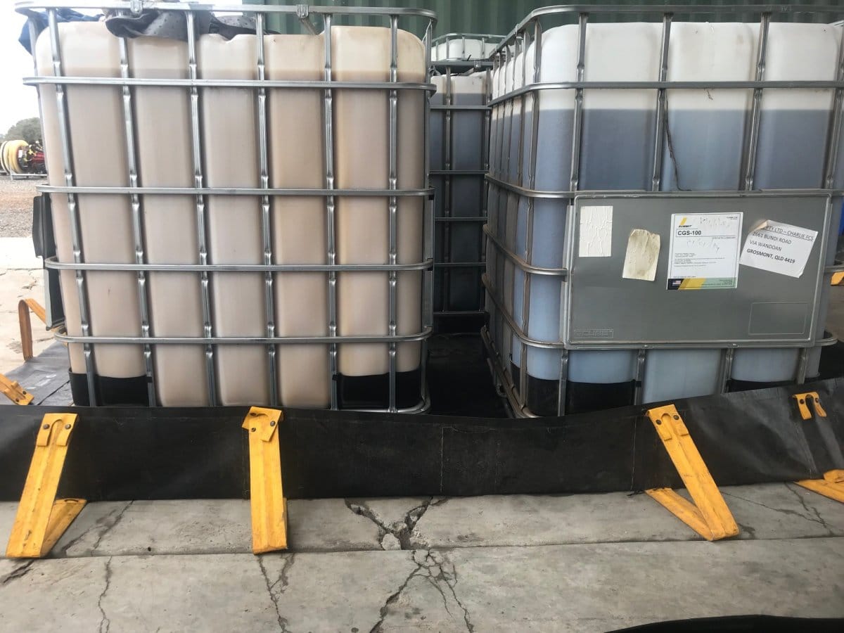 Lube oil in IBC