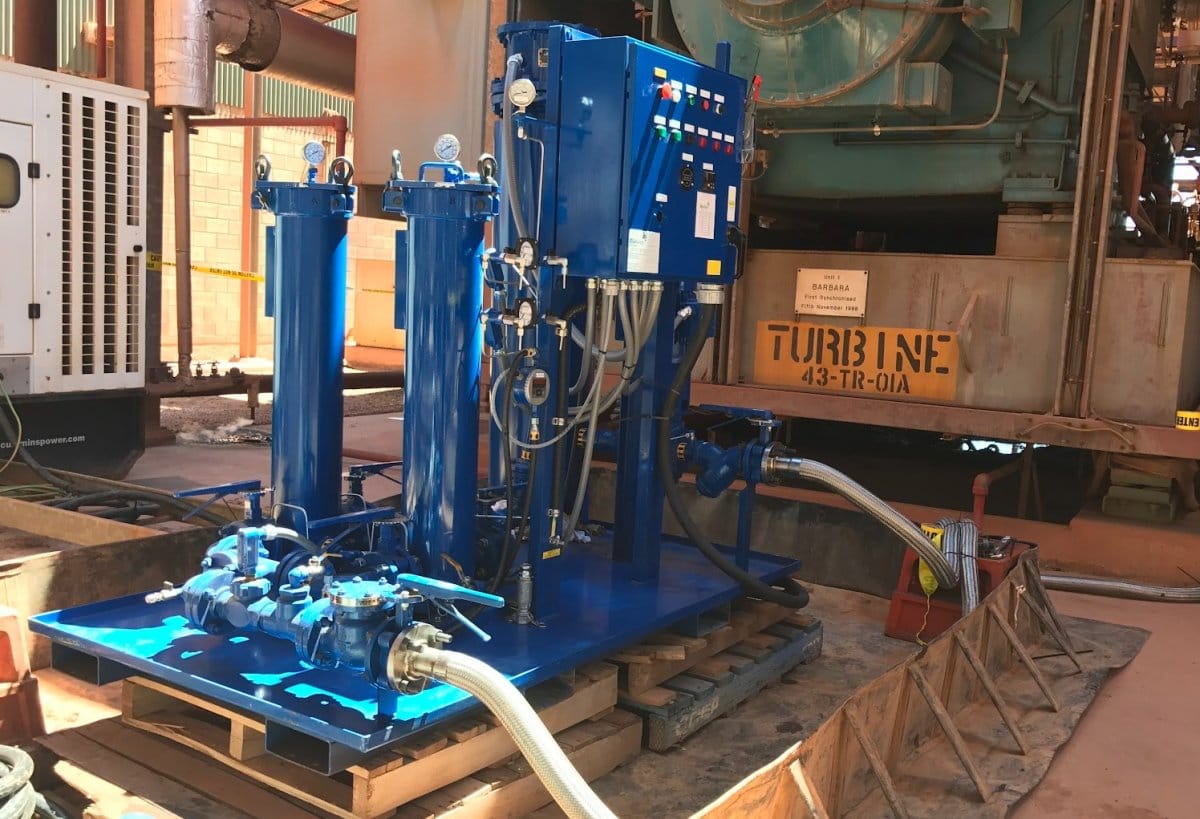 BioKem Oil Services Turbine Oil filtration rig HFFS190 HFFS50 OFS