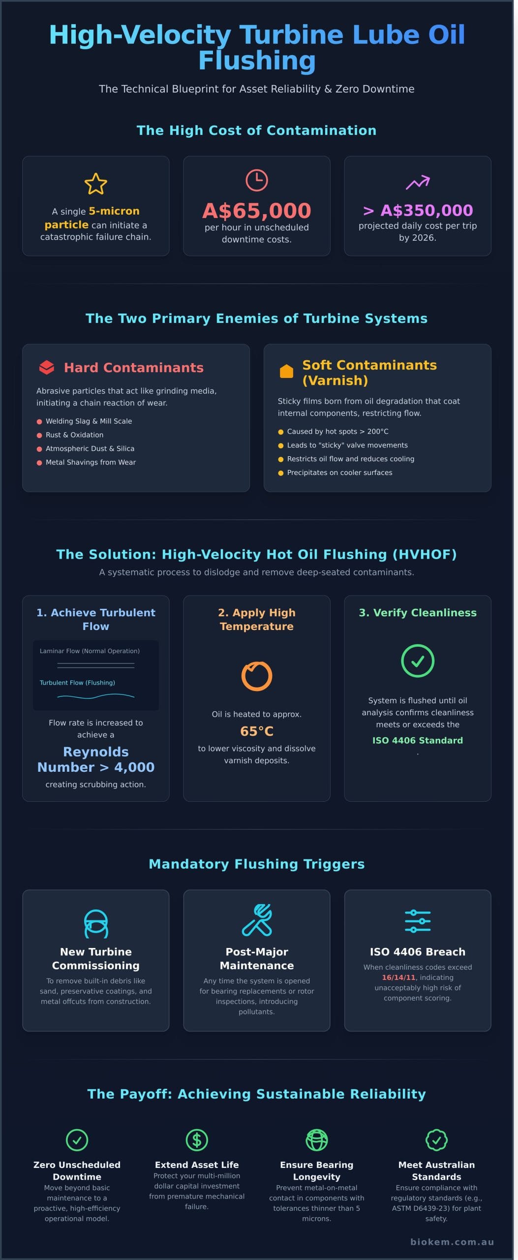 Turbine Lube Oil Flushing Procedure: The Complete Engineering Guide for 2026