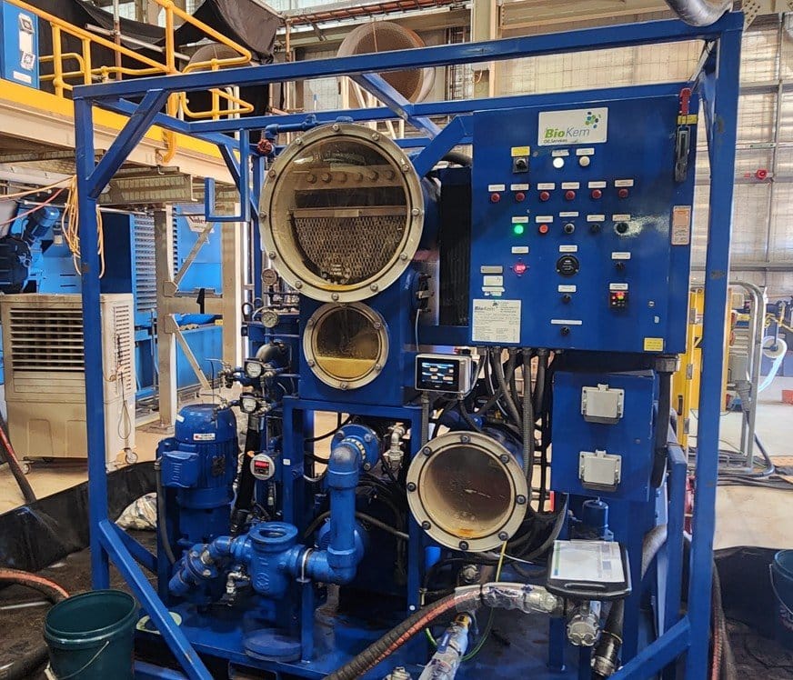 Vacuum dehydrator VDOPS BioKem moisture removal