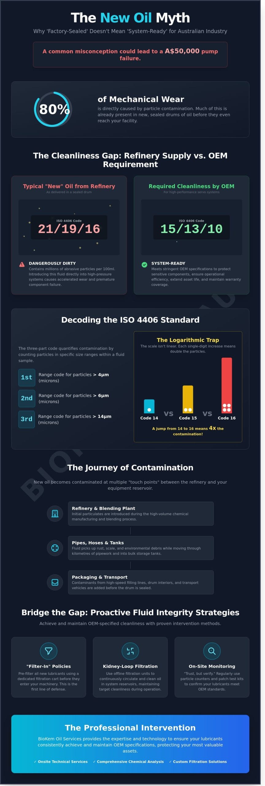 Why New Oil Fails OEM Cleanliness Specs: A Guide to Industrial Lubricant Integrity